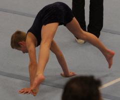 Gymnast Marc handstand