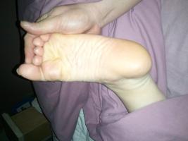 my wife's sleeping feet
