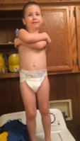 Boy in diapers 5-8yrs old
