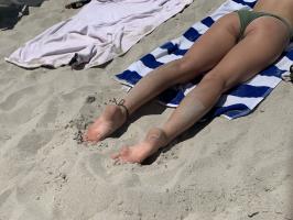 Candid Feet on the Beach (comment!)