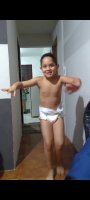 Cute diaper boy brazil