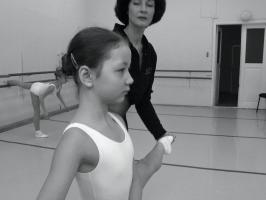 Ballet class monochrome