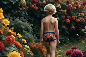 Boys underwear in the flowers 4