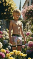 Boys underwear in the flowers 5
