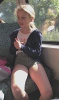 hot 9 yo girl in train