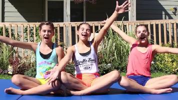 Megan and Ciera - Twin Gymnastics 26 - A bunch more pics with cousin Maggie