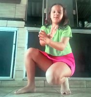 Cute Girl Sobrano dancing, frame by frame capture