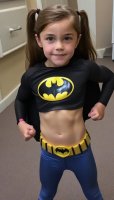 AI Little Girls in a Batgirl Costume