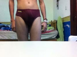 Cristian in underwear