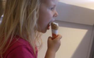paradise 23 (blond toddler girl eating icecream)