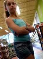 Candid - Cute Girl at Supermarket prev
