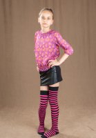 Nina #05 Striped Long Socks