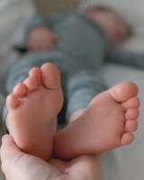 Cute toddler feet