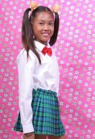 Asian Filipino schoolgirl model